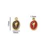 2 Pièces/Lot Pendentifs Ovale en Acier Inoxydable avec Coquillage pour Colliers Bracelets Accessoires de Fabrication de Bijoux