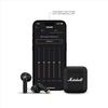 Marshall Minor IV True Wireless Earbuds, Black, Bluetooth, Qi Charging, and Call Support [Official Japanese Product]