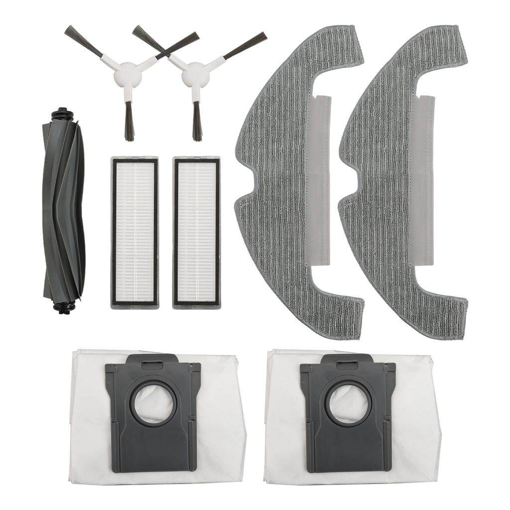 1 Set For D10 Plus 2/RLD32GD Robot Main Side Brush Filter Bags Vacuum Cleaner Accessories Kits Spare To Replace