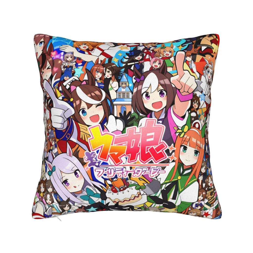 Fierce Tokai Teio Uma Musume Pillow Cover  Print Cushion Cover Cute Funny Pillow Case For Wedding Party Home Decor