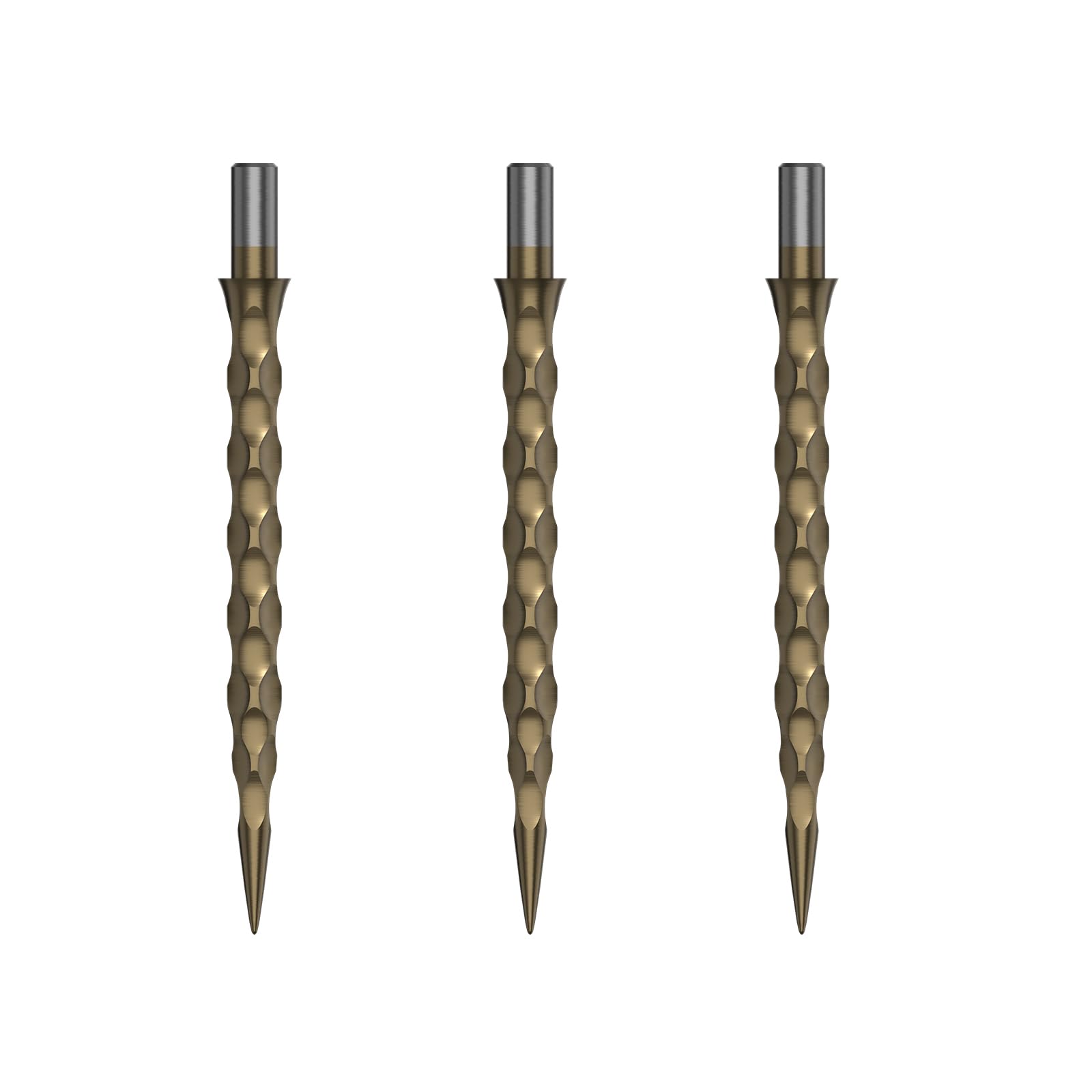 

CUESOUL TOUCH POINT II replacement dart tips steel points, titanium coated, 3 pieces (CSDA-GZ8-33)