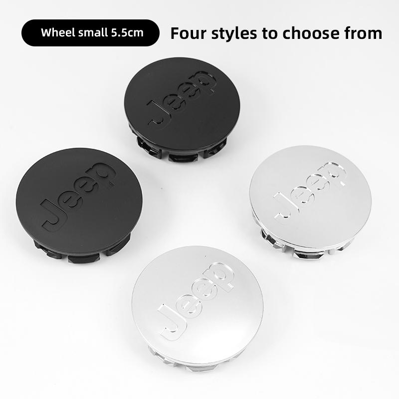 4PCS 55/63MM Car Wheel Center Hub Caps Cover For Jeep Grand Cherokee Wrangler JK Gladiator Compass Renegade Patriot Liberty Comm ALS1