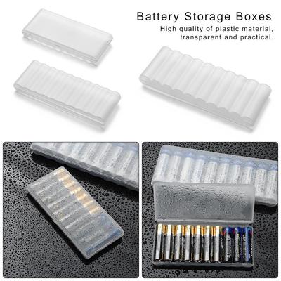 10 Slot Portable Plastic Battery Storage Box Hard Organizer Container Case For AAA/AA/18650 Battery Organizer Accessories
