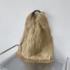 Luxuriöse Flauschige Plüsch Damen Umhängetasche Weiche Kunstpelz Taschen für Damen Übergröße Handtasche Winter Puffy Hobo Designer Shopper Tragetasche