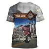 Camion Stampa 3D T Shirt Uomo Estate O-collo Manica Corta Oversize Top Casual Tee Allentato Streetwear Unisex Harajaku