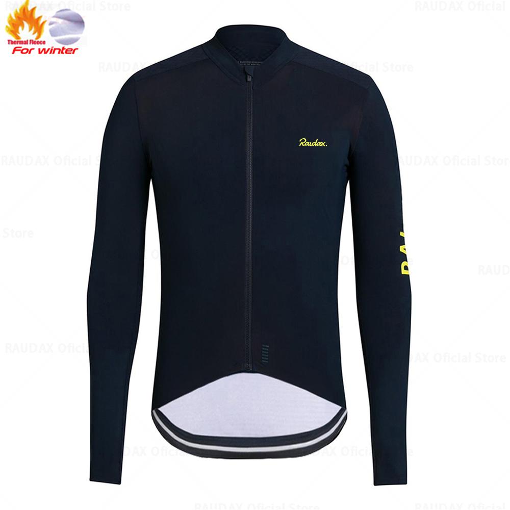 Raudax Winter Thermal Fleece Cycling Jersey Set Racing Bike Cycling Suit Mountian Bicycle Cycling Clothing Triathlon Clothing