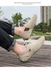 Herren Trendige Echtleder Slipper Freizeitschuhe - Atmungsaktiv, Vielseitig, Lässiger Stil