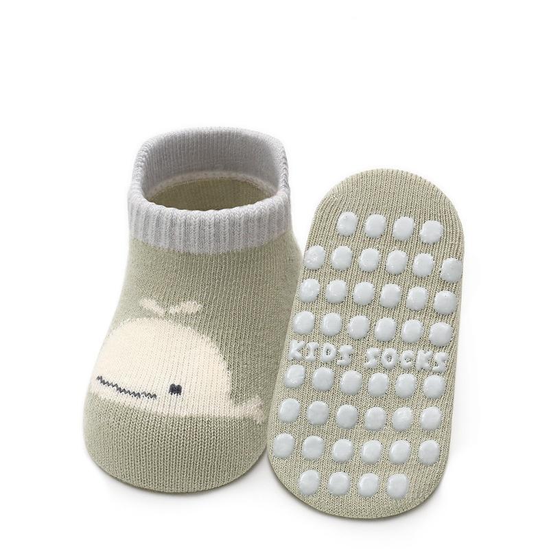 Newborn Baby Floor Socks Spring Autumn Cotton Cartoon Kids Toddler Anti Slip Short Socks Girls Boys Casual Home Socken 0-5Years