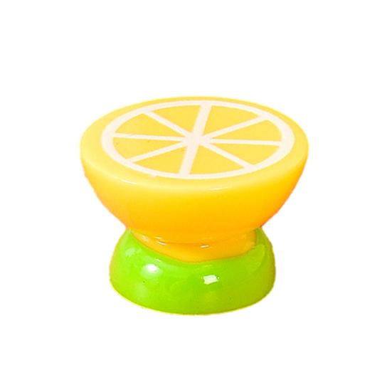 Yousheng Miniature Dollhouse Furniture Mini Resin Bed Sofa Cabinet Table Accessories Lemon Style Tiny Pretend Play Props for Fairy Garden Doll House