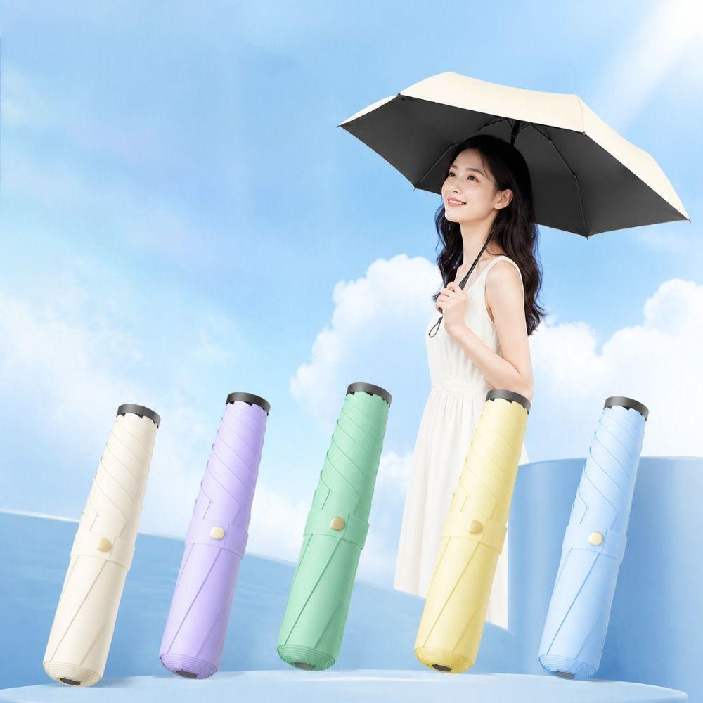 Carbon Fiber Ultra-light Sun Umbrella Sun and Rain Both Use Pocket Pencil Umbrella Summer