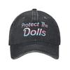 aProtect Queer Kids Unisex Style Baseball Cap  Distressed Denim Caps Hat Retro Outdoor Activities Adjustable Fit Headwear