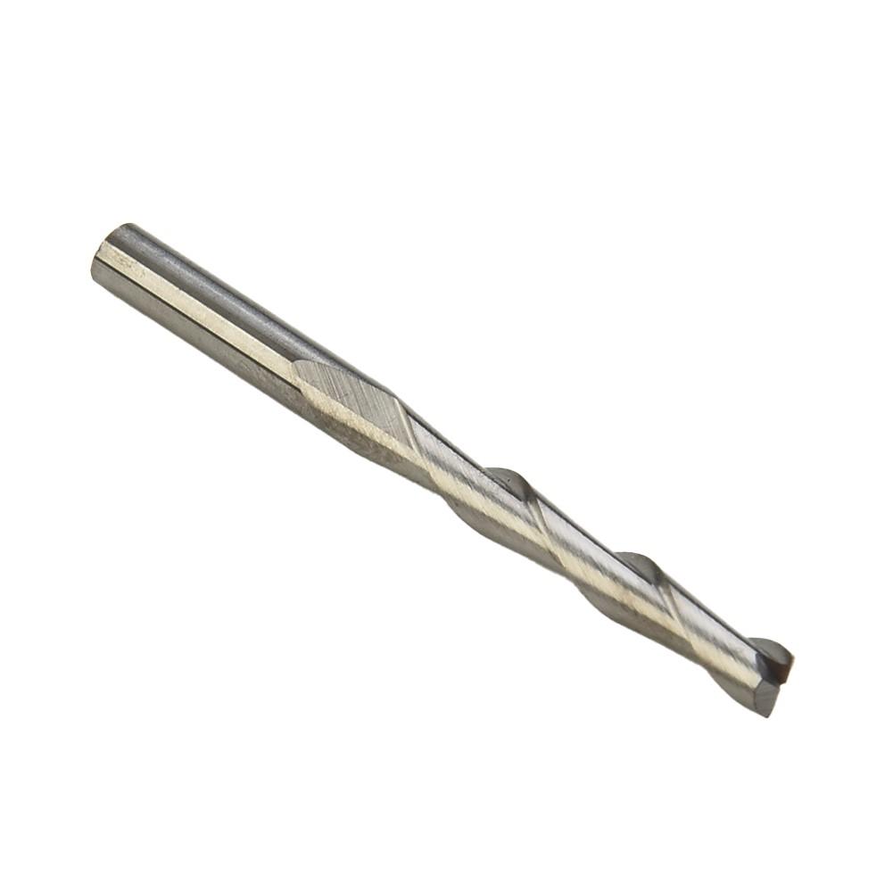 10pcs 1/8 Inch 2-Flutes Flat Nose Spiral Carbide End Mill CNC Router Bits 22mm
