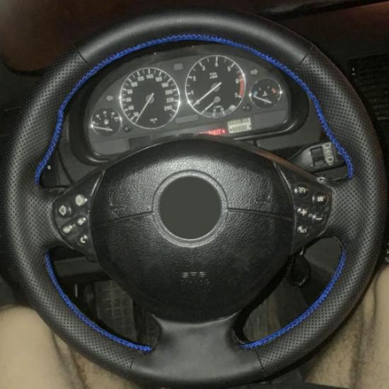 Blue-Line Steering Wheel Leather Cover For BMW 5 Series M Sport E39 1995-2001