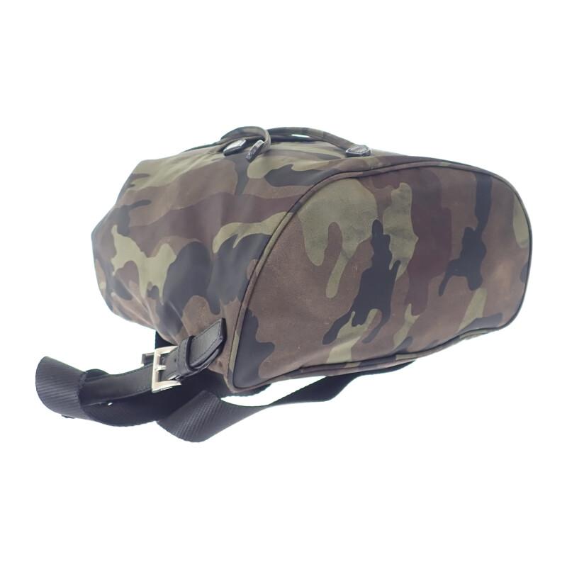 PRADA  BZ0032_ZSR_F0334 Backpack Â· Daypack Tessuto Camouflage/khaki Nylon/leather Women