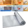 Aislamiento de Foil Reflectante Barrera Radiante de Doble Cara Rollo Lámina de Aislamiento Térmico para Techo de Autocaravana DIY Puerta de Garaje Ático Hogar