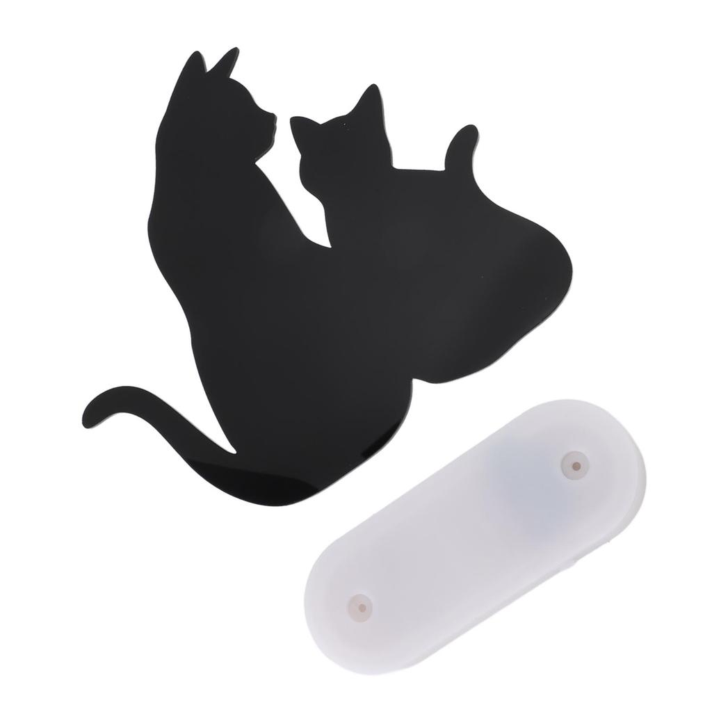 Cat Night Light LED Light Sensing Sound Activated Black Cat Silhouette Lamp for Living Room Hallway Kitchen Bedroom Wall Decor