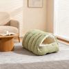 Warm Semi-sealed Pet Bed Plush Cat Cotton Nest Universal Winter Cat Bed  Pet Supplies