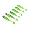 2 Sets Silicone Artificial Fishing Bait Soft Fishing Lure for Saltwater FreshwaterOil Green