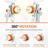 Auto Paint Spray Gun Kit with 1.4/1.7/2.0mm Nozzles, 600cc Cup, Air Regulator for Cars, Home & DIY Painting