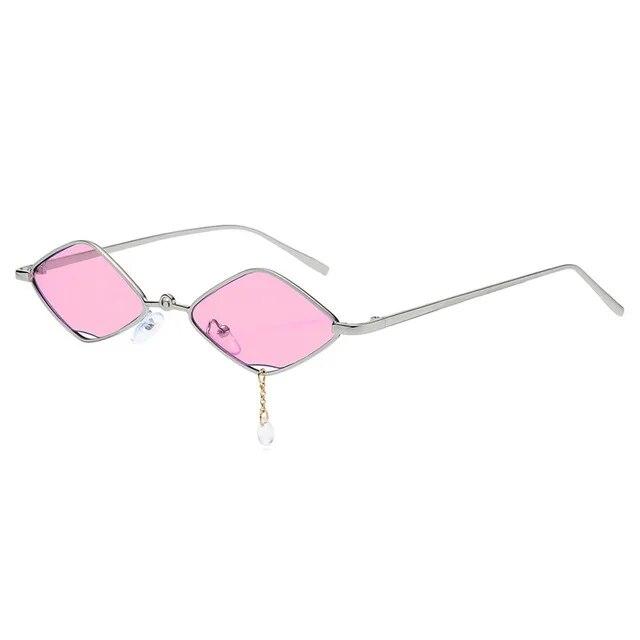 New Parallelogram Retro Full Metal Frame Sunglasses Punk Hip Hop Pendant Sun Glasses UV400 Fashion Shade