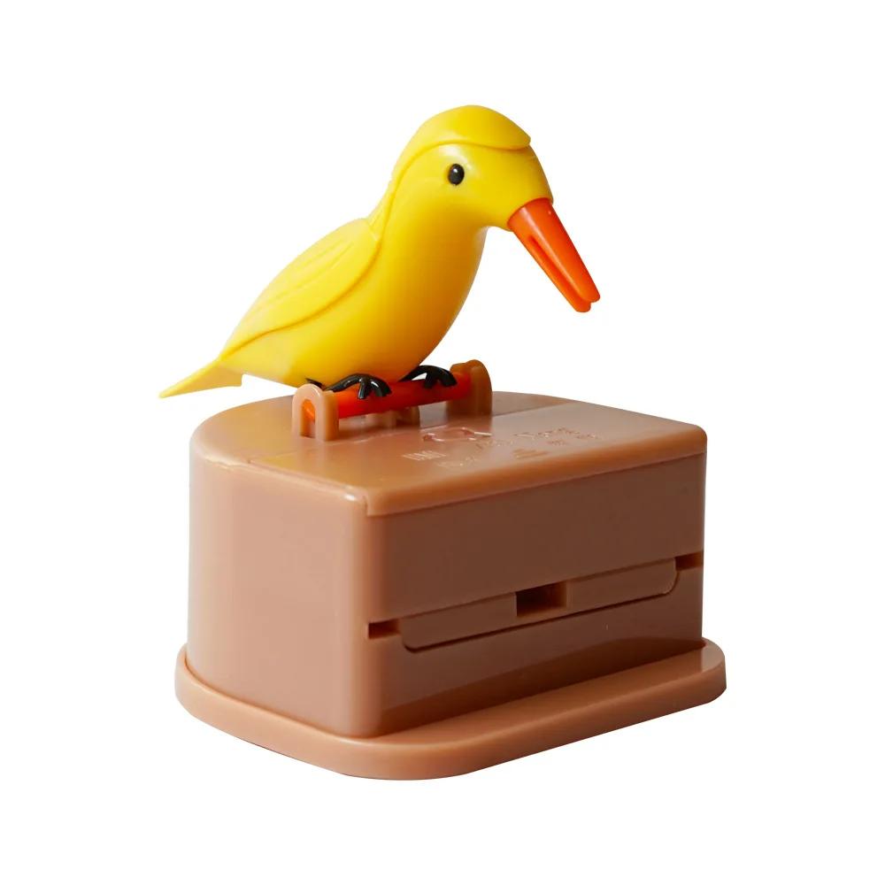 Cute Little Bird Toothpick Container Automatic Toothpick Dispenser Toothpick Holder Home Decor Table Decoration Table Accessorys