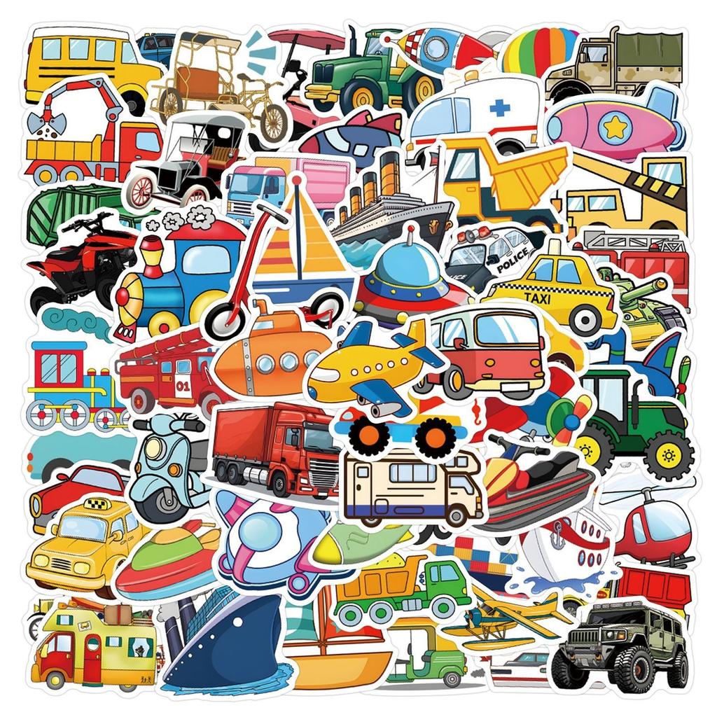 110pcs Suitcase Stickers Waterproof Stickers Scooter Computer Tablet Cartoon Decoration