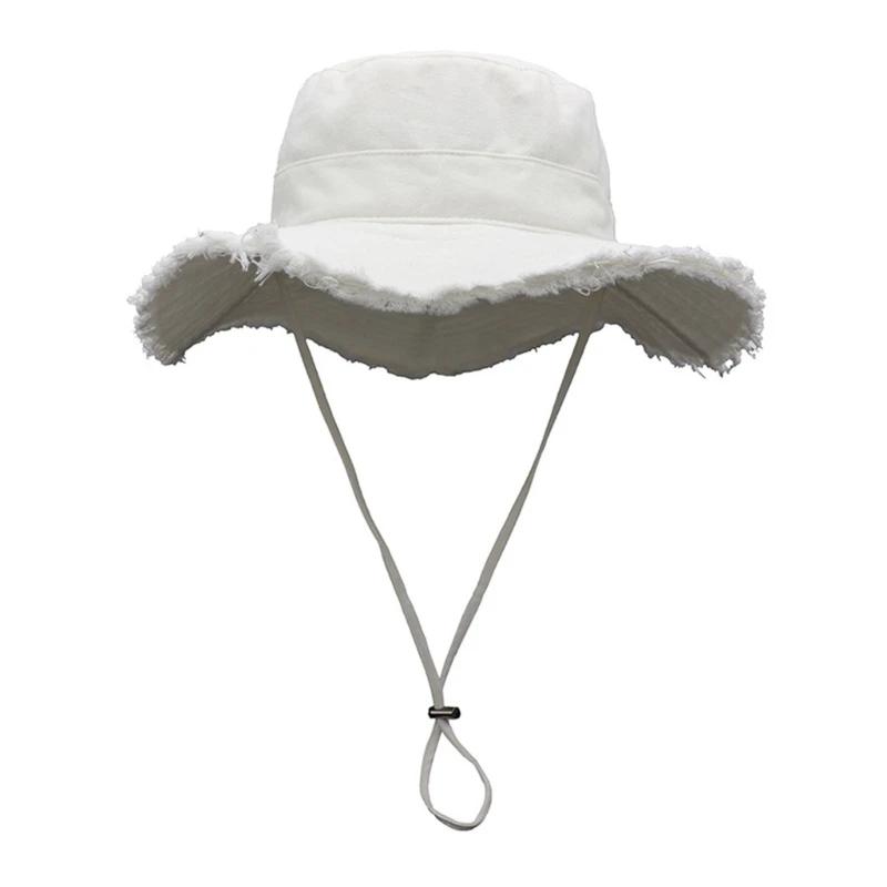 Bucket Hat Gekarteld Ontwerp Zonwerende Hoed Vissershoed Zon Voor UV Visuitrusting Buitenactiviteiten