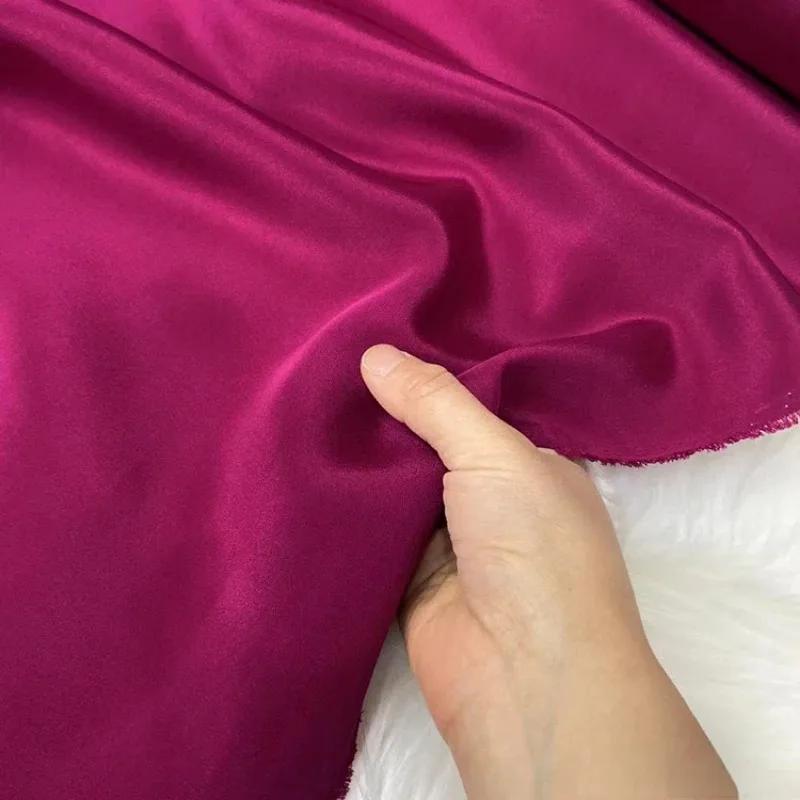 Einfarbig 100% Maulbeerseide 30 Momme Schwerer Seidenkrepp de Chine Stoff Seiden Schwerer Krepp Stoff für Bekleidung Kleider Hosen