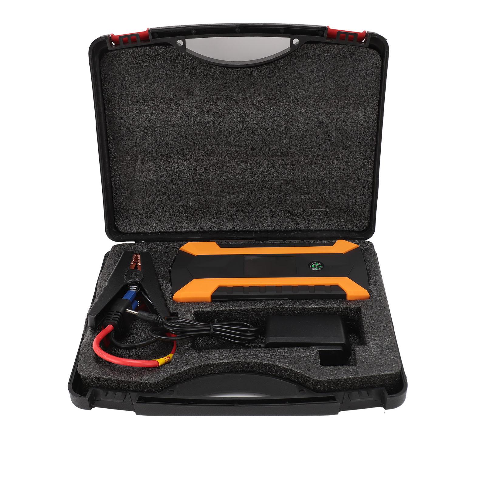 

1000A автомобильный аккумулятор пусковое устройство 12V портативный пусковой бокс 4USB быстрая зарядка 15000mAh 3 режима светодиод US Plug жёлтый