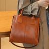 New Fashion Leather Women's Bag First Layer Cowhide Handbag Large Capacity Casual Shoulder Messenger Bag Tide
