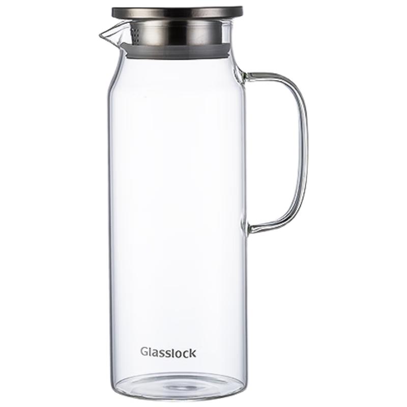 GLASSLOCK High Borosilicate Glass Water Pitcher