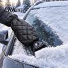 Ergonomic Snow Shovel for Winter Car with Built-in Glove, Integrated Ice Scraper Mitt Durable Truck Windshield Windshield, Portable Frost Removal Tool