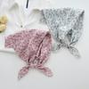 18 Flower Cotton and Linen Small Square Scarf Silk Scarf Women's Spring and Autumn Summer Korean Small Fresh Korean Version Literary Scarf Headband