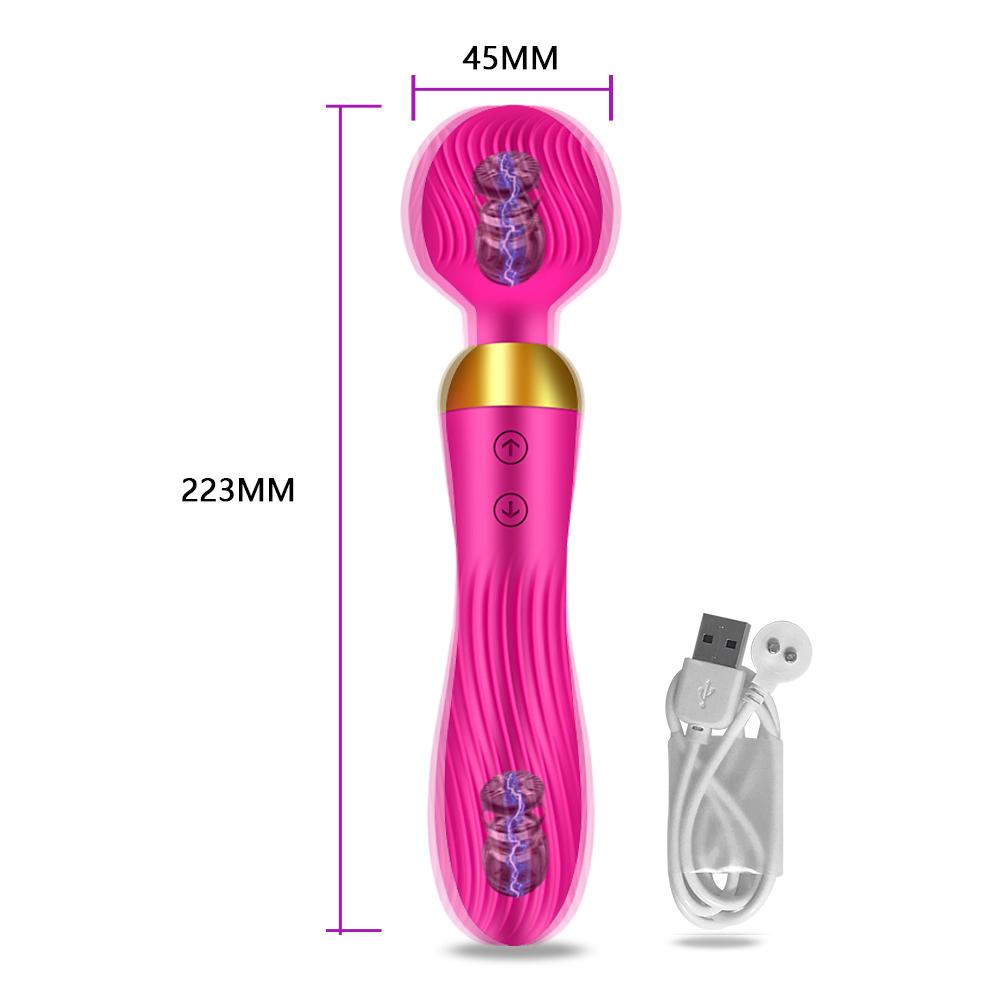 Powerful AV Vibrator Sex Toys Magic Wand for Women G Spot Clitoris Stimulator Dildo 18 Speeds Dual Motors Toys for Muscle Adults