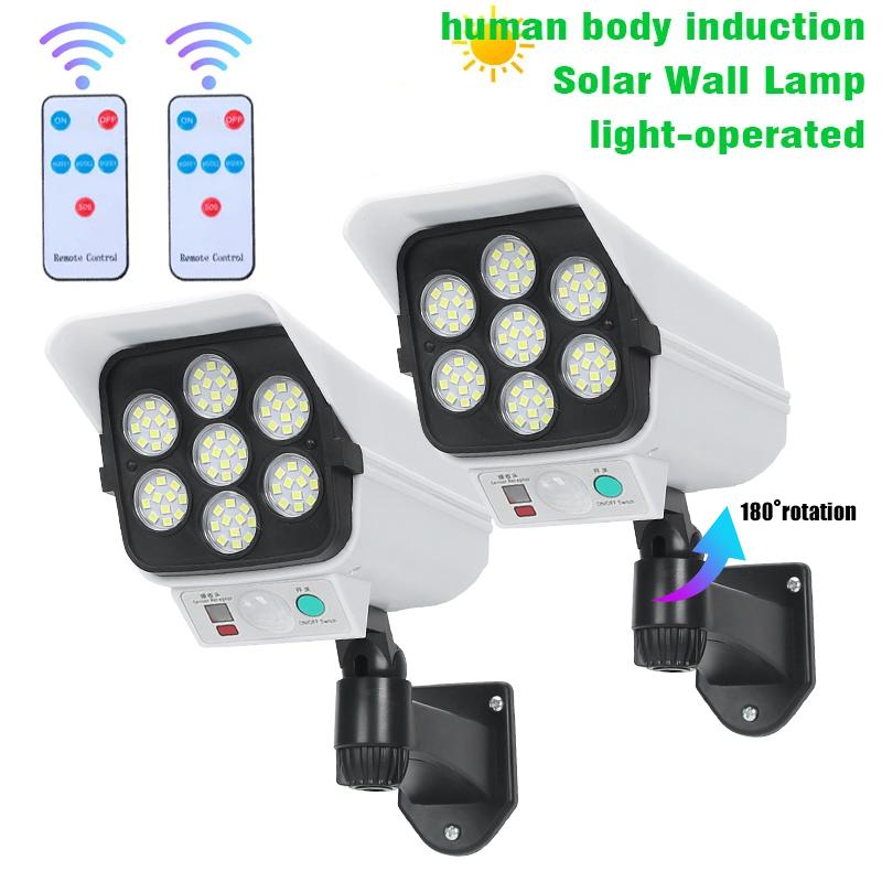 77 Leds Solar Light LED Outdoor Solar Light Motion Sensor Solar Night Lamp Security Dummy Camera Lamp IP65 Waterproof Light
