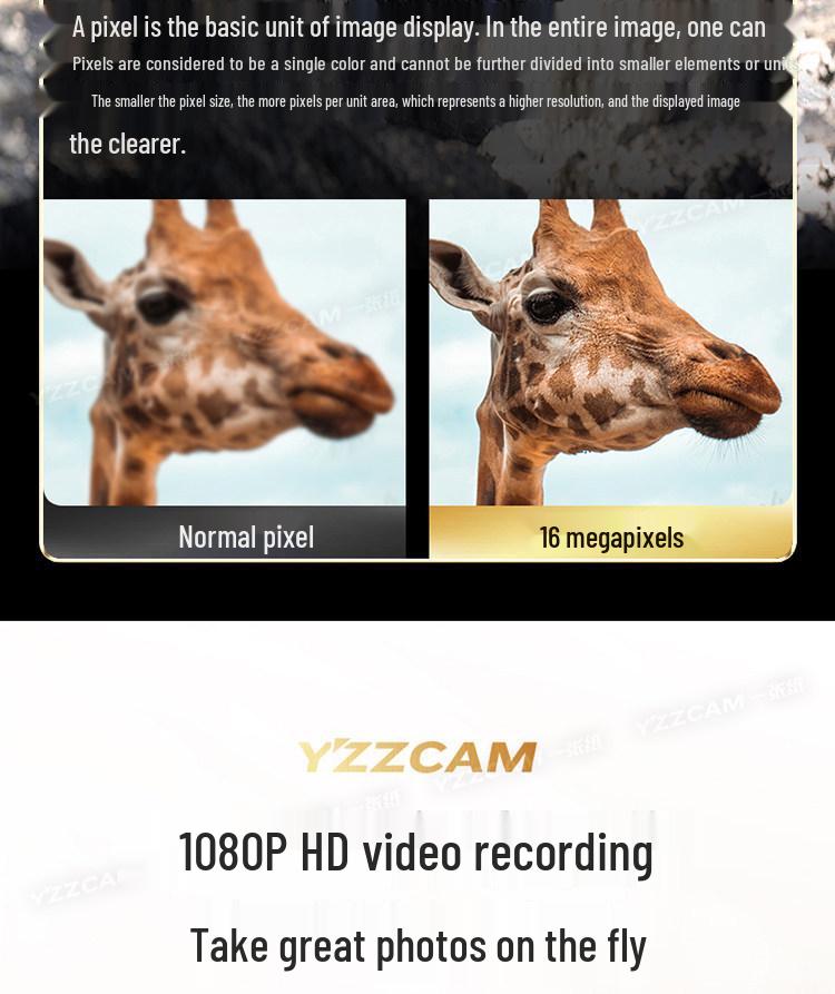 Professional HD Flip-Screen Campus Camera - Retro CCD for Students and Parties