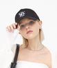 ULUK Lucida Embroidered Cotton Ball Cap_Black