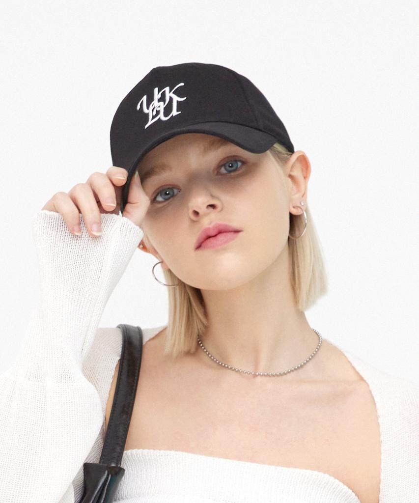 ULUK Lucida Embroidered Cotton Ball Cap_Black