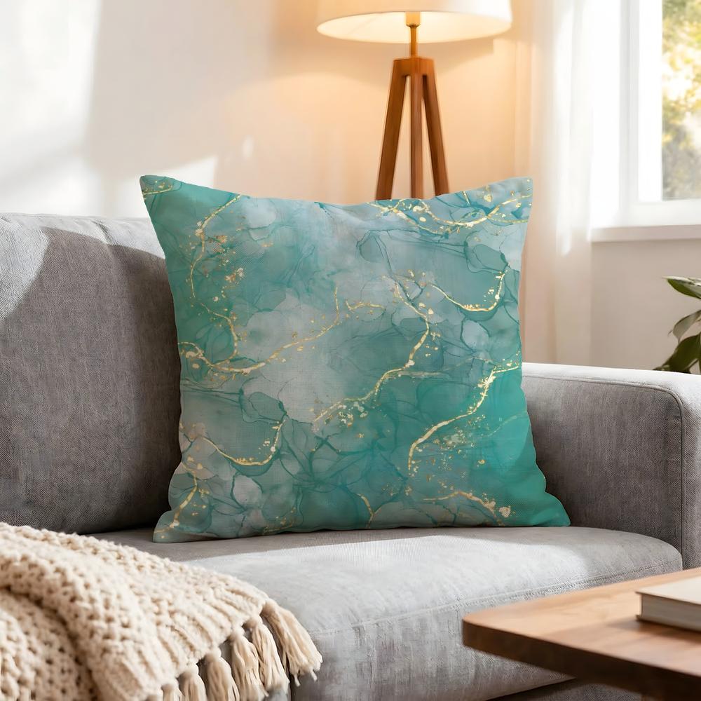 Pattern Simple White Marble Cushion Cover 1Pcs Decorative Covers Soft Cushion Case For Sofa Couch Decor 40X40 45X45 Pillowcases