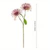 1 Stück 2 Köpfe Nadelkissenblume Zweige Künstliche Blumen für Hochzeitssträuße Außenhof Garten Heimdekoration