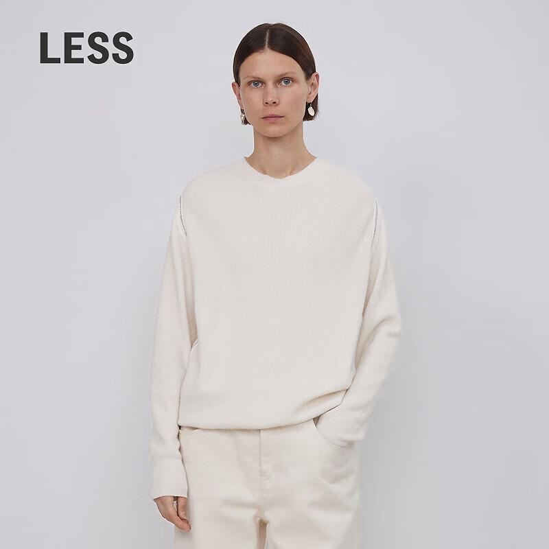 

LESS Women s Cashmere Blend Pullover Sweater L