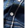 Gingham Shirt Men's Spring and Autumn Loose, Simple and All-Matching American Casual Vintage Shirt Pure Cotton Men's Long-Sleeved Top
