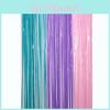 Macaron Colorful Rain Curtain Wall Decoration For Birthday Party With Blue Purple Pink Design