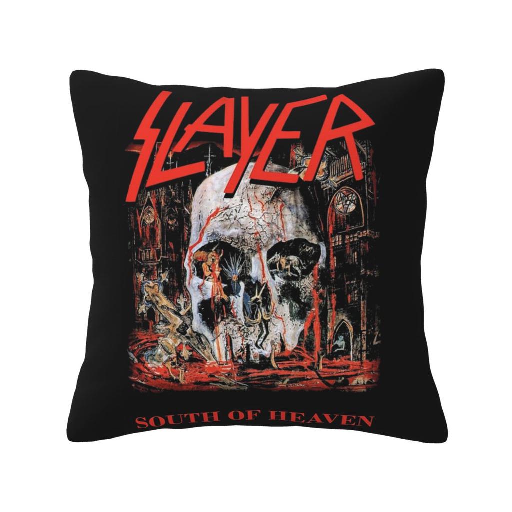 South Of Heaven Slayer Square Pillowcase Pillow Cover Cushion Decor Comfort Throw Pillow for Home Bedroom