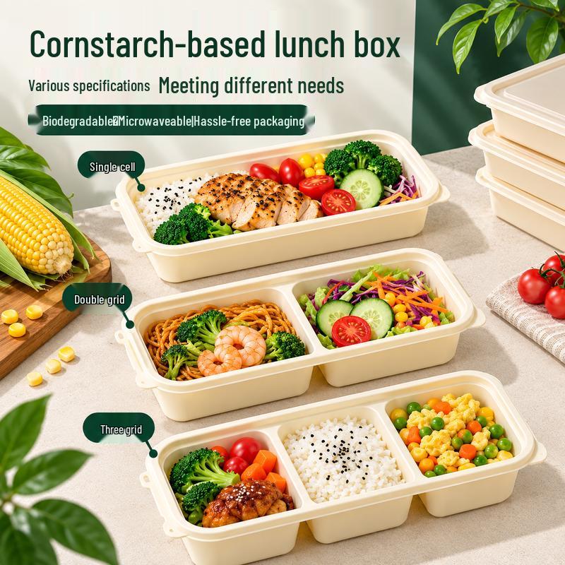 Jane Life Biodegradable Cornstarch Disposable Lunch Box