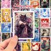 50 Cat Tarot Stickers Personalized Stickers Diy Skateboard Mobile Phone Cat Tarot Graffiti