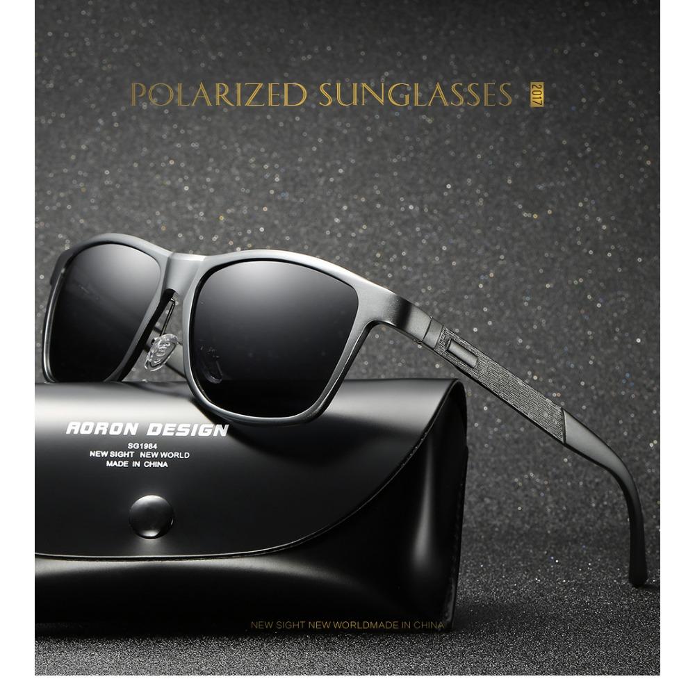 aoron Men's Sunglasses Aluminum Magnesium Colorful Polarizing Glasses, Fishing Driver's Glasses