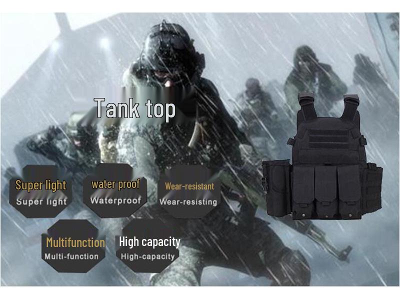 6094 Tactical Vest - Multi-functional Combat Vest in 600D Oxford Cloth and Camouflage Design