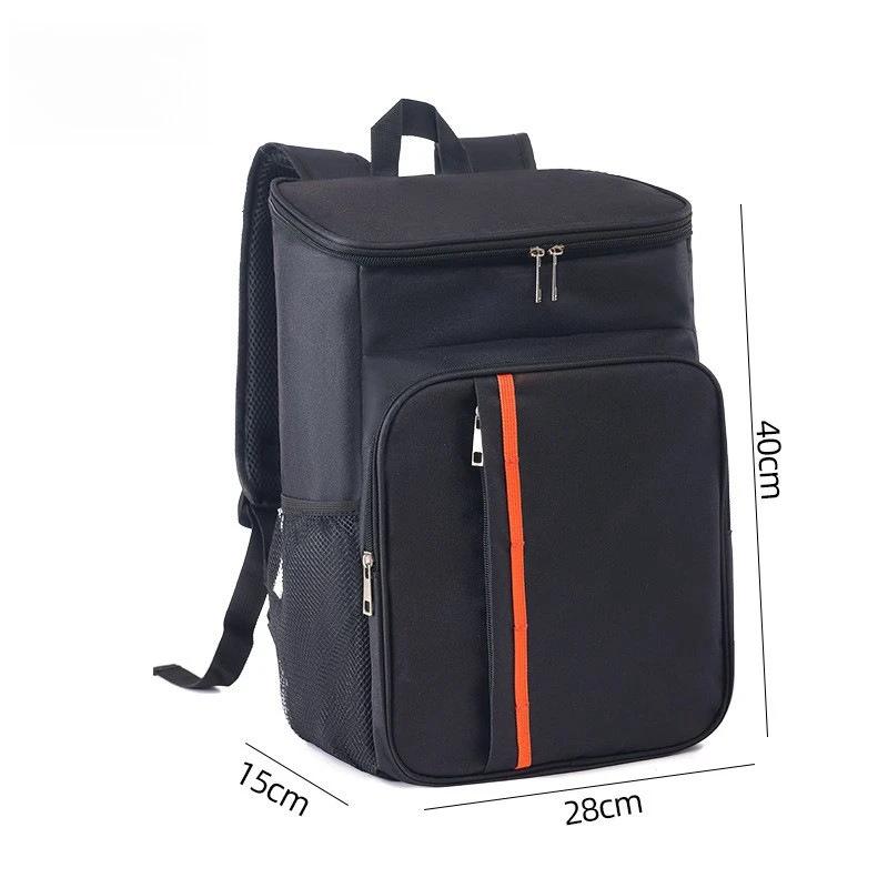 

Large Capacity Double Shoulder Insulated Bag Durable Oxford Cloth Picnic Camping Sports Backpack for Outdoor Cold Ice Retention чёрный