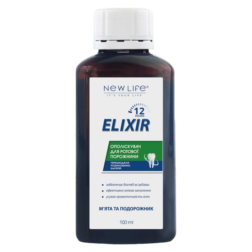 Mouthwash Elixir New Life Anti-inflammatory Effect, Natural Composition 100 Ml